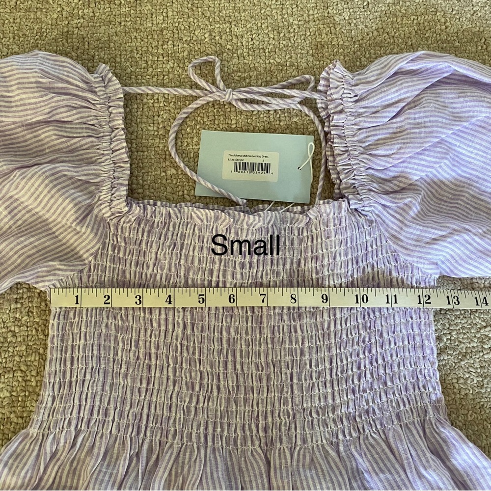Hill House Athena Nap Dress Lilac Stripe S NWT - Picture 16 of 16